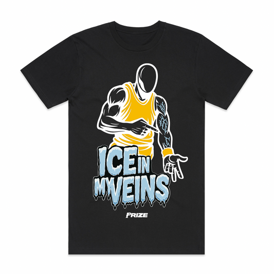 "ICE IN MY VEINS" Tee - Black